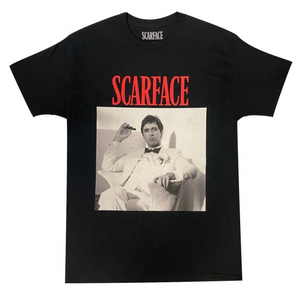Scarface 'Tony Montana' Black Adult T-Shirts